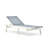 Murcano All-Weather HDPE Outdoor Sun Lounger with Wheels: Heavy Duty Armless Chaise Lounge with Breathable Sling Fabric, UV-Resistant & Easy Move for Poolside, Deck, or Beach