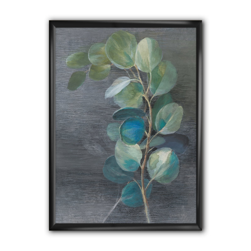 Cadre photo « fraîche leaves ii », impression sur toile, Cadre noir, H 40 po x l 30 po x P 1,5 po