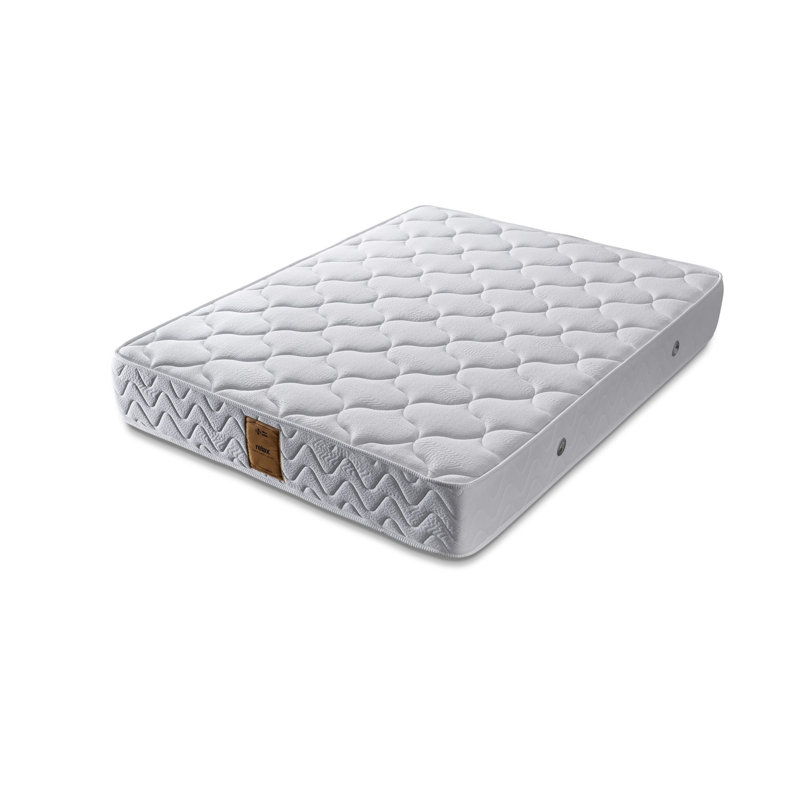 Mid Firm Double Sided Mattress, 55.1 x 74.8 x 11.0 inches | Special Knitted Fabric Cover, Multi Spring System | Assembled, Solid White Color | Perfect for Comfort & Support in Any Bedroom