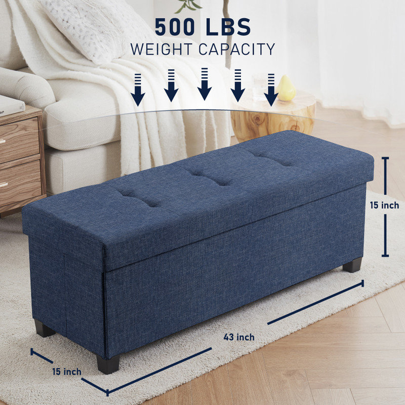 Collapsible Long Bench Pehrson, Navy