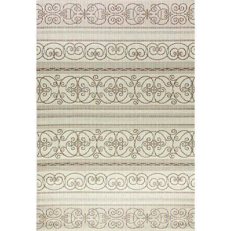 Tapis crème Hereth, Rectangle 6 pi 7 po x 9 pi 6 po
