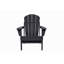Chaise Adirondack pliante avec table d'appoint, ensemble de 3 chaises Adirondack à texture de bois, noir (comprend 2 chaises et 1 table)-431778024