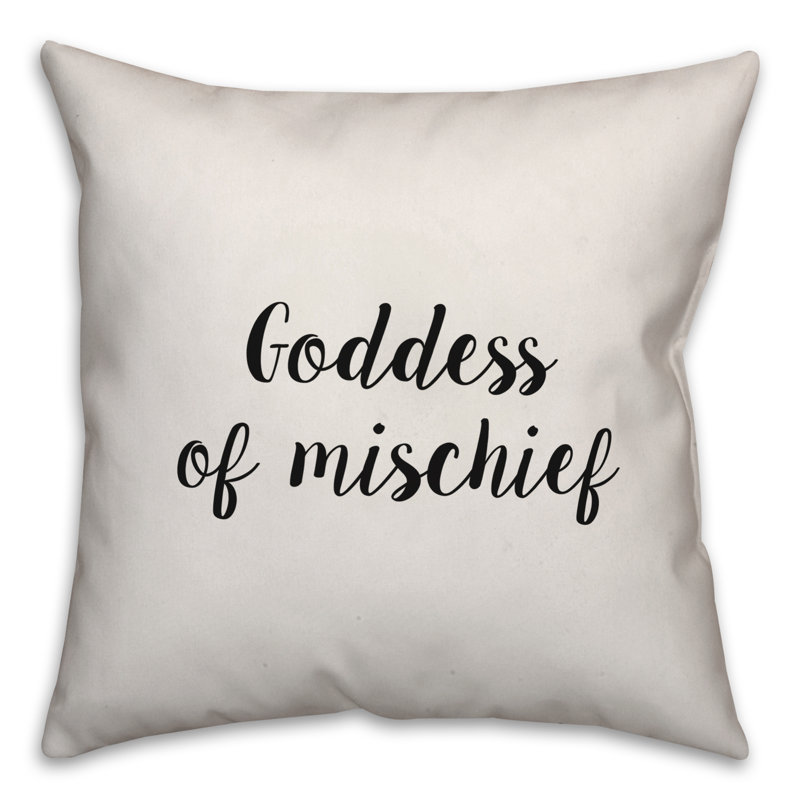 Coussin Goddess of Mischief, 16 po x 1 po