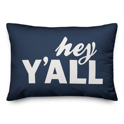  Housse et insert pour coussin rectangulaire Hey Y'all
