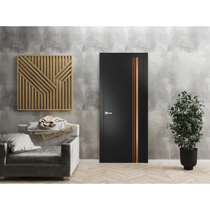 Porte intérieure moderne avec poignée | Planum 1010 | Garniture simple à panneau simple Regural | Portes de salle de bain robustes