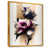 Toile avec cadre flottant or