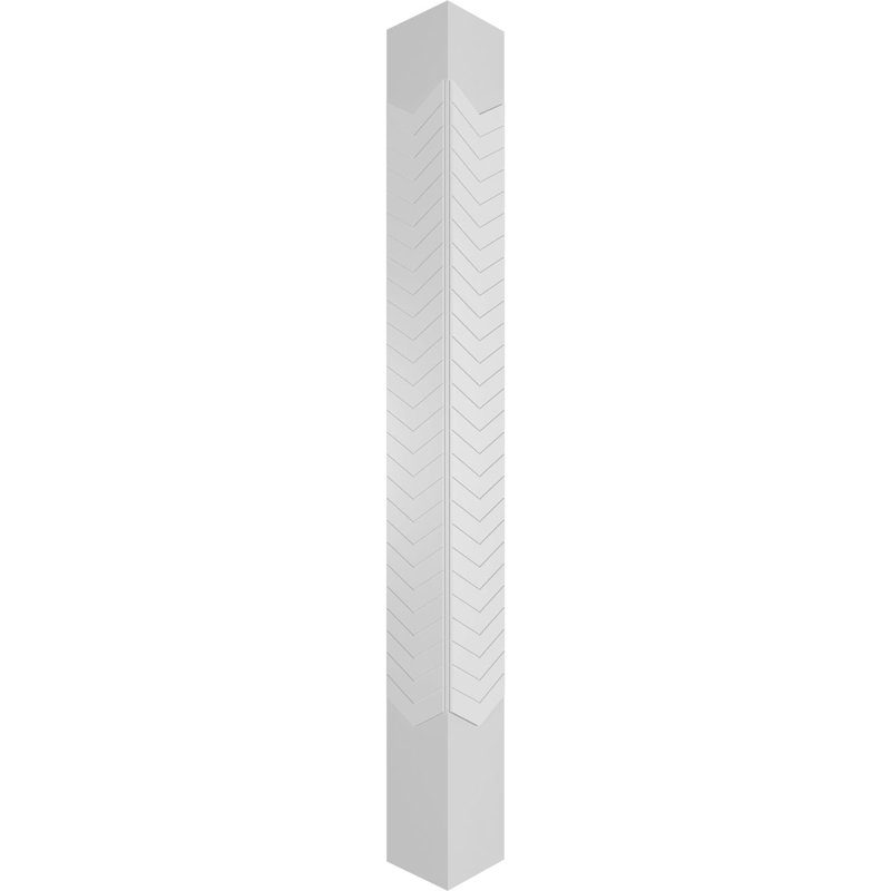 Craftsman Classic Chervon Modern Square, H 96 po x l 7,625 po x P 7,625 po