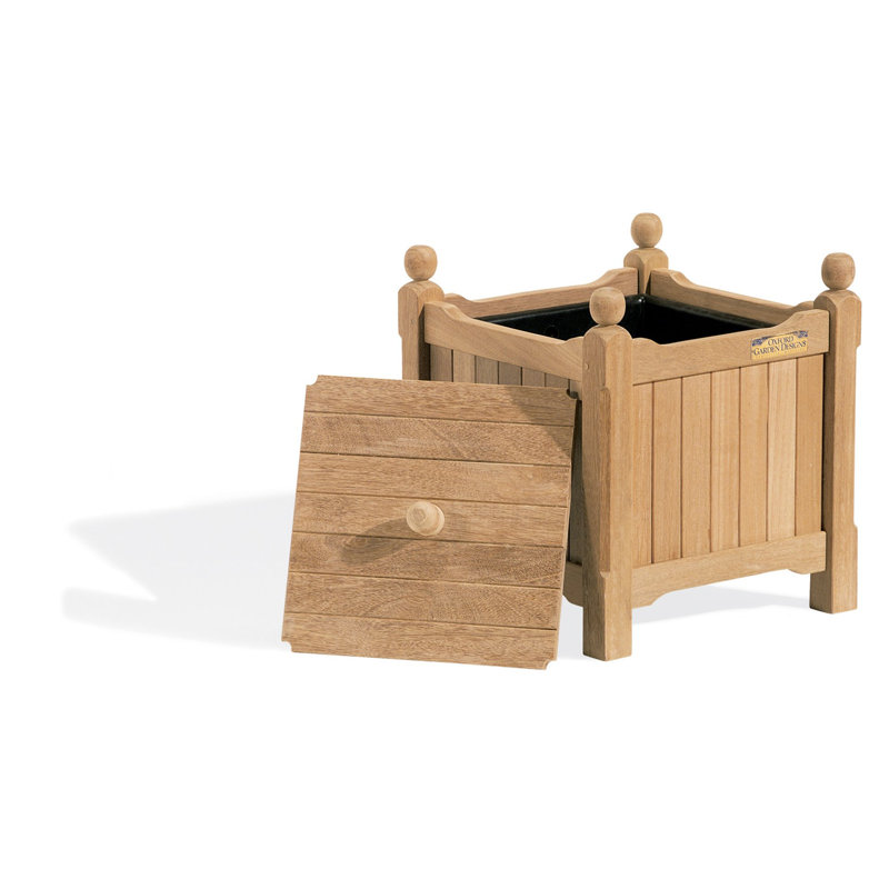 Beachcrest Home™ Myler 15'' W 6 Gallons Solid Wood Deck Box