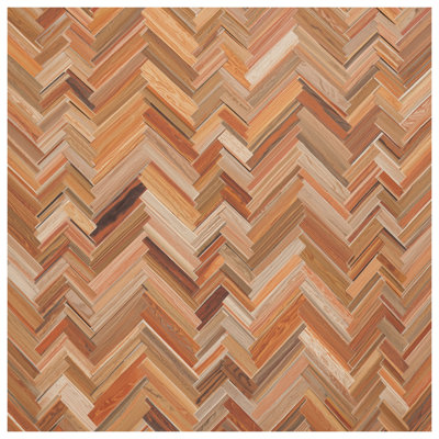 Wood Chevron Parquet Double Sided Throw Pillows