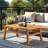 Patio Light Brown Wood Coffee Table