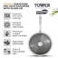 Tower T900217 Cerastone Pro 22cm Forged Aluminium Saucepan with Tempered Glass Lid, Non-Stick Coating, Graphite