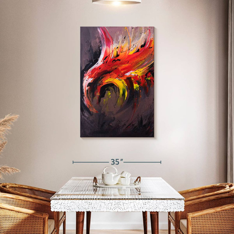 Brampt Abstract Phoenix, 45" H x 30" W