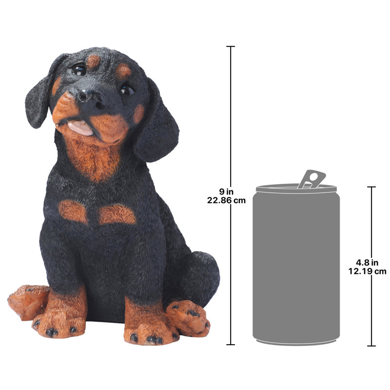 Figurine pour chien rotweiler chiot