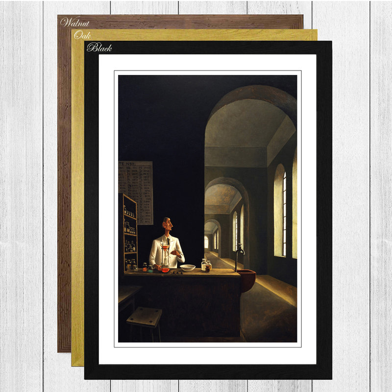 Franz Sedlacek - Single Picture Frame Print, Black