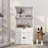 Bathroom Linen Cabinet In White Style - Organize Your Space Adds Character To Storage