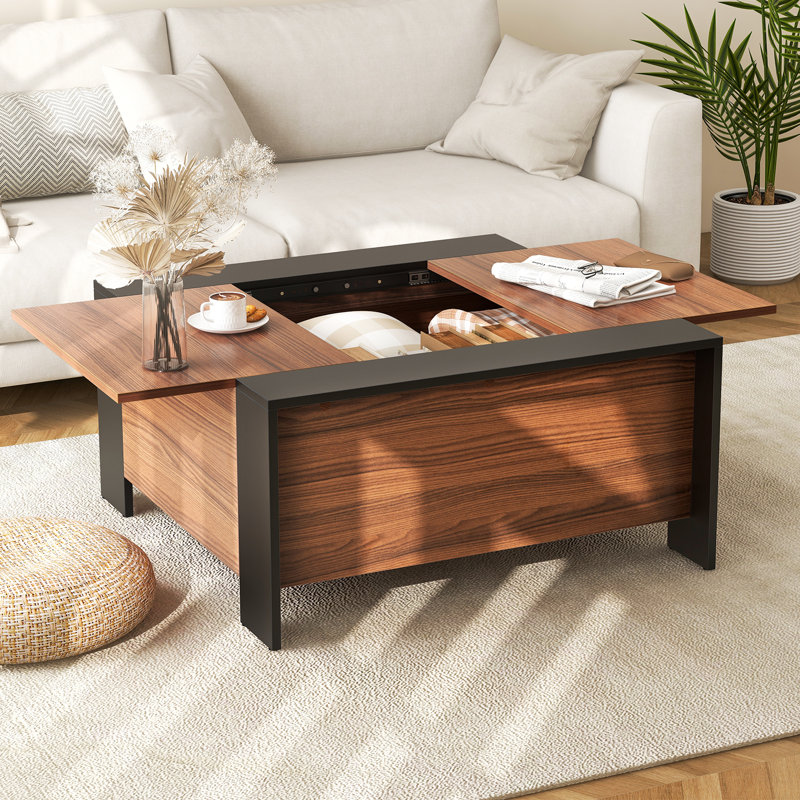Nadila Coffee Table with Storage, Brown