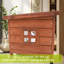 Niche pour chien en bois massif, conception exquise pour les petits animaux