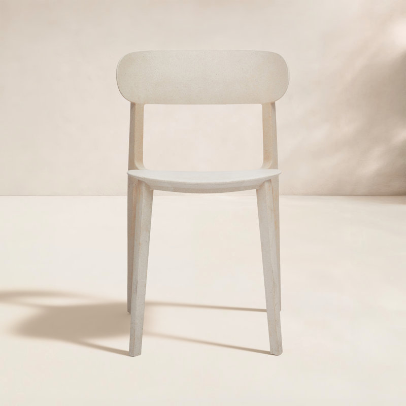 Metro Spencer Eco-Friendly Outdoor Stacking Chair - Set of 4, Beige