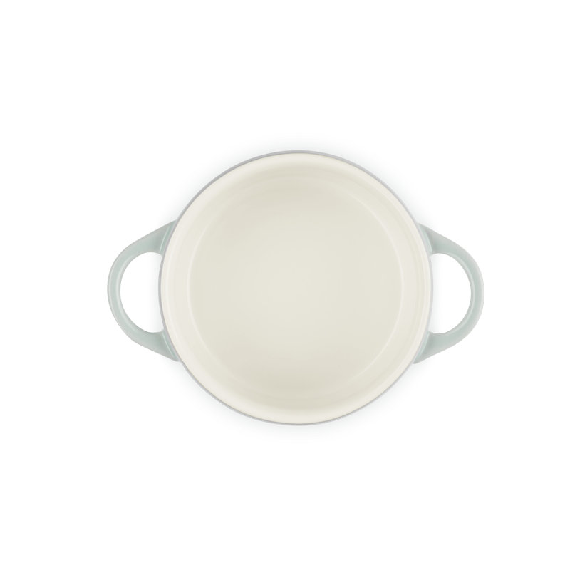 Le Creuset Stonware Mini Round Cocotte, Sea Salt