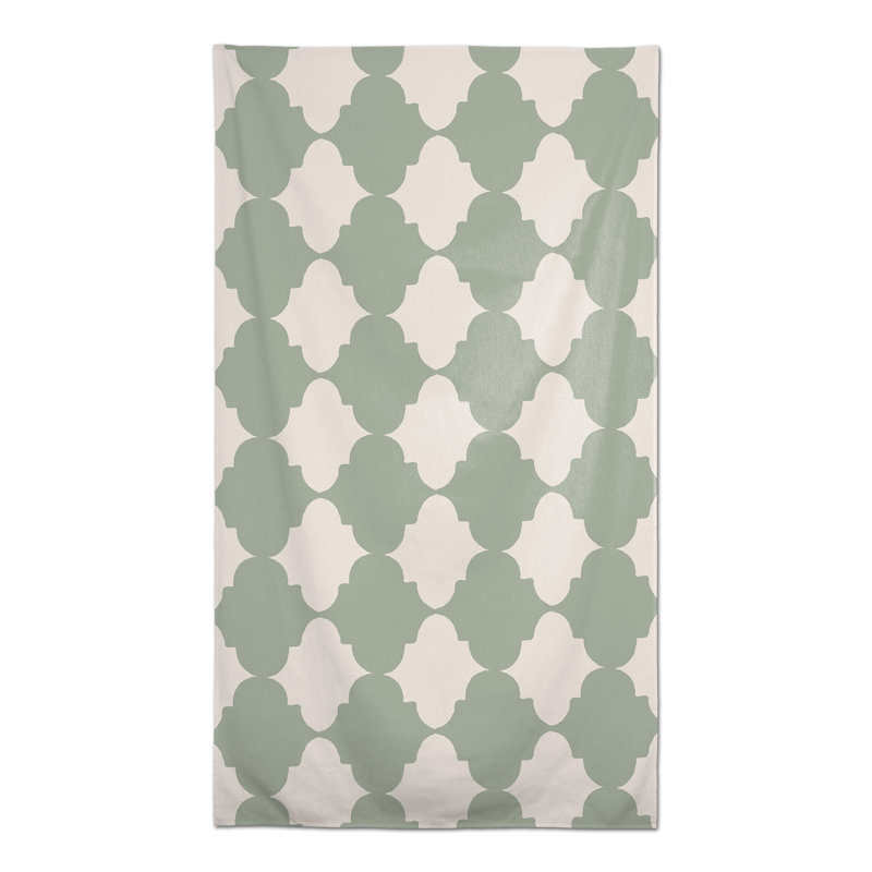 Teal Tile Pattern Tablecloth