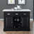 Mantello Marble Top Kitchen Island Set-1329825416
