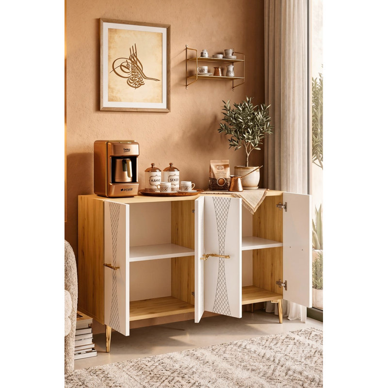 Console, White/Brown