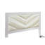 Lit double (matelas non inclus), blanc scintillant-402678805