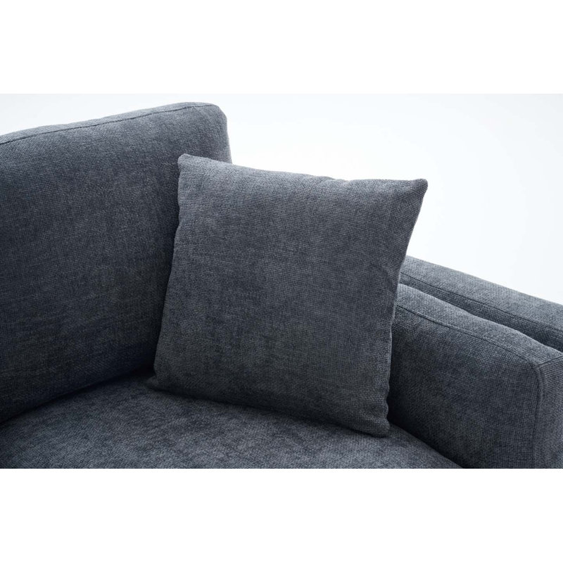 Tasley 2 Seater Chenille Sofa, 2, Breeze Blue