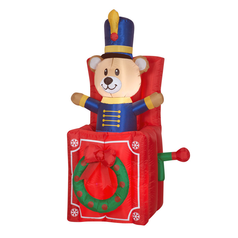Jack-in-the-box gonflable 5 pi The Holiday Aisle®