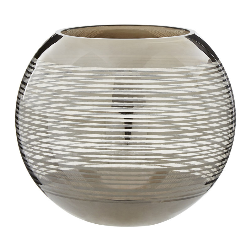 Mendoza Glass Table Vase, 20cm H x 25cm W x 25cm D