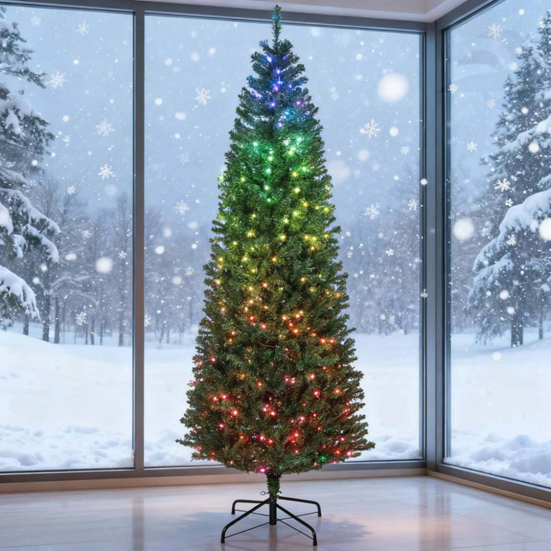Arbre de Noël artificiel 7 pi, H 7 pi