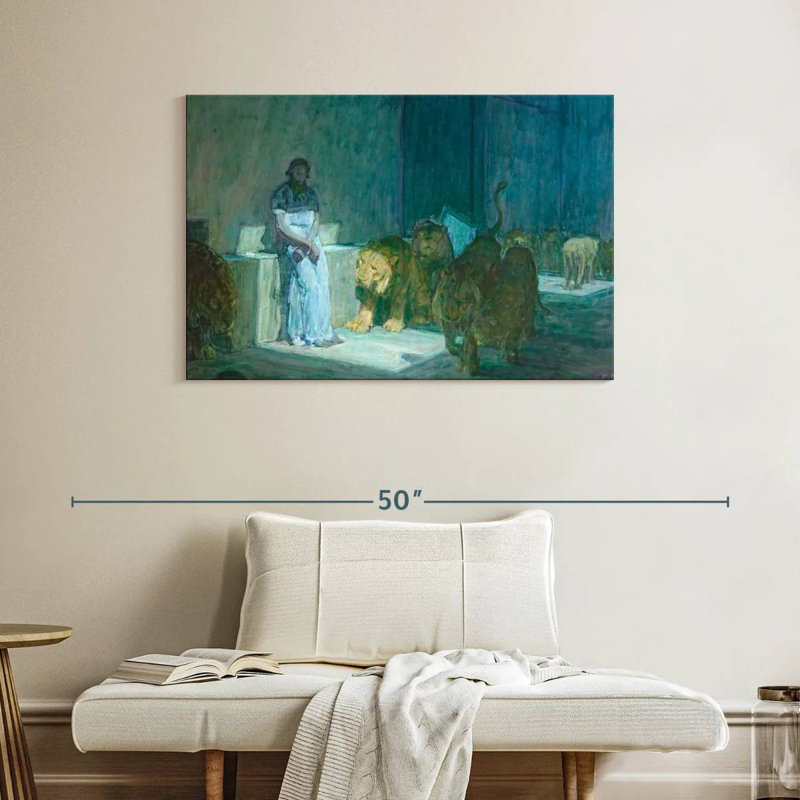 Adella Daniel In The Lions' Den 1907-18, 26" H x 39" W