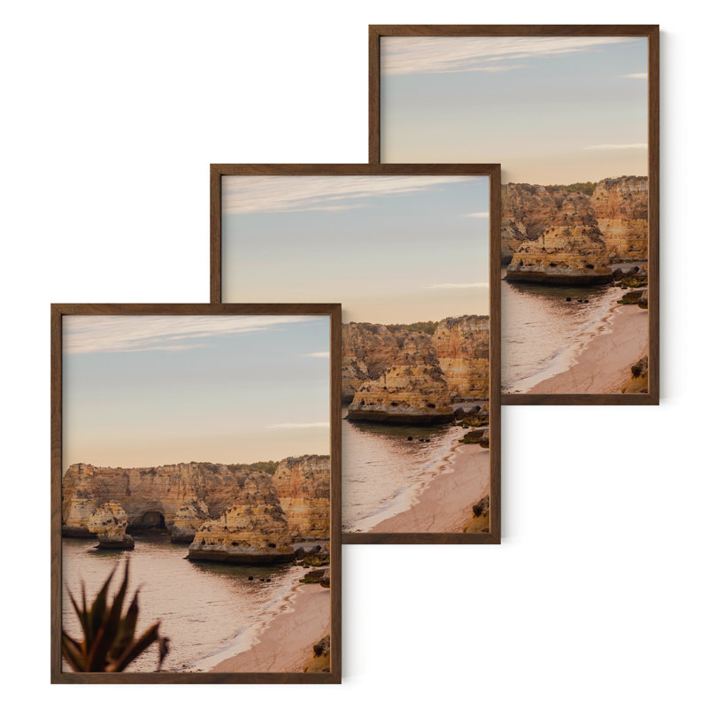 Cadre photo en bois, Noyer, 12 po x 16 po