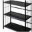 64-inch High 5-tier Corner Metal Bookshelf/Bookcase, Black Painted