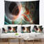 Abstrait, argent brun brillant sur tapisserie noire-28496151