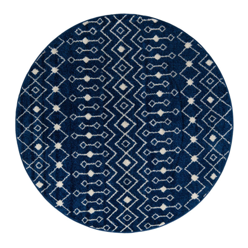 Somerville Geometric Indoor Rug, Round 6'1"