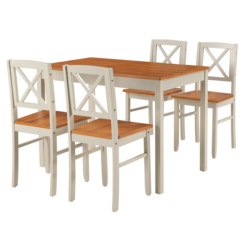 Space-saving Solid Wood Dining Table Sets For Small Spaces