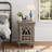 Retro Wooden Nightstand 1 Door