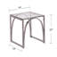 Table de bout carrée en verre Stevenly