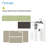 55" Height-Adjustable Standing Desk with Divider, Mouse Pad and Power Strip