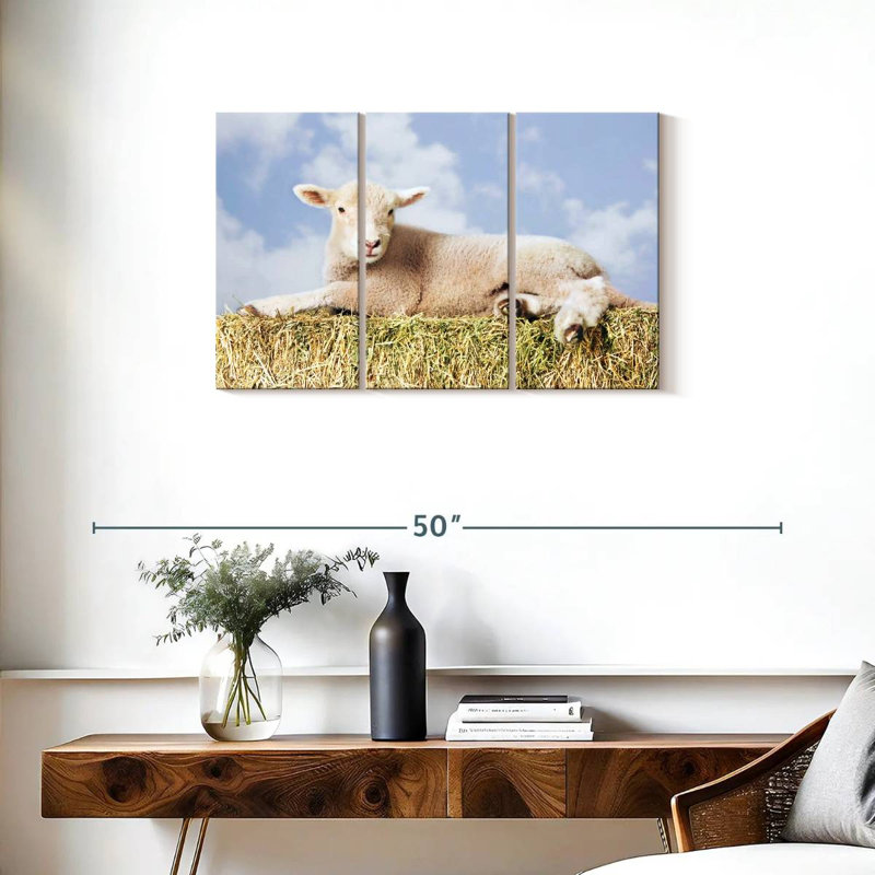Young Sheep, 20" H x 33" W