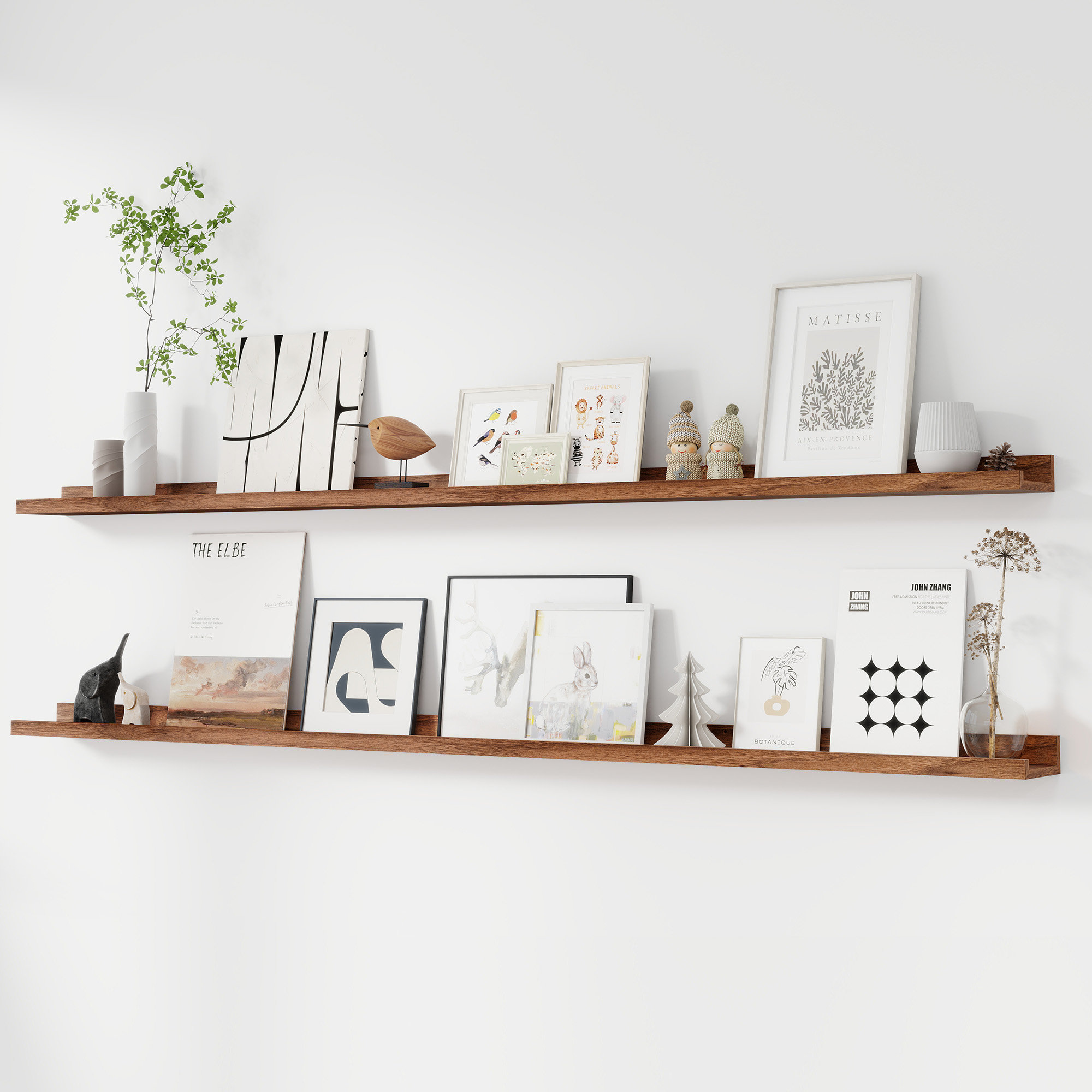 Millwood Pines Darlicia 2 Piece Picture Ledge Wall Mounted Shelf & Reviews | Wayfair