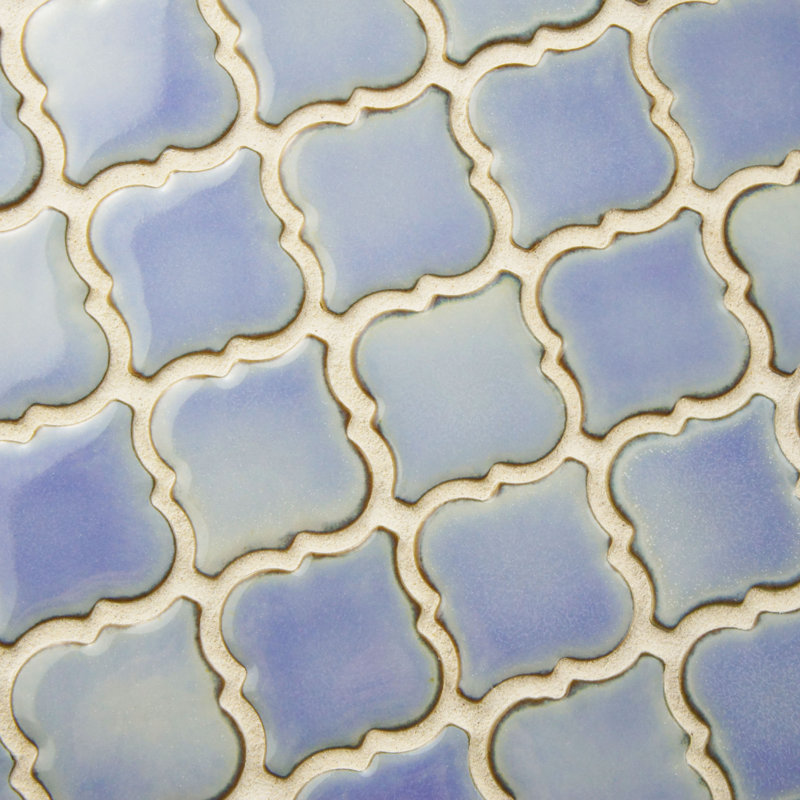 Hudson Tangier 2" x 2" Porcelain Grid Mosaic Wall & Floor Tile, Frost Blue