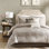 Édredon 7 pièces - taie décorative très charmante taupe