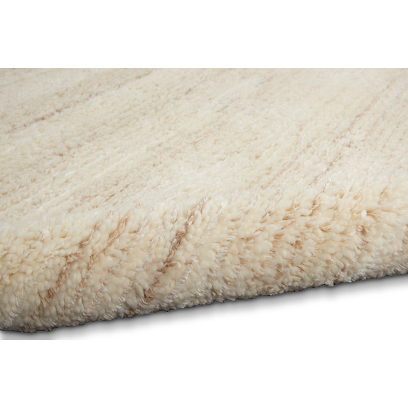 Tapis beige en laine noué à la main Agadir, Rectangle 2 pi x 3 pi
