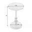 Table de bout ronde à piédestal en aluminium 19 po-1849649944