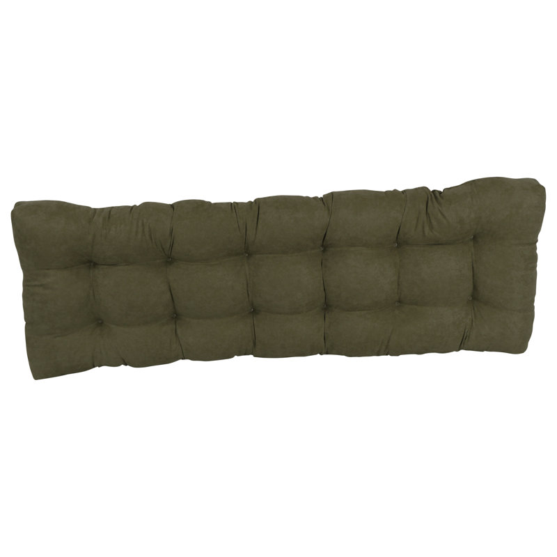 Coussin de siège en microsuède pour l'intérieur, L 55 po x P 19 po, Vert forêt