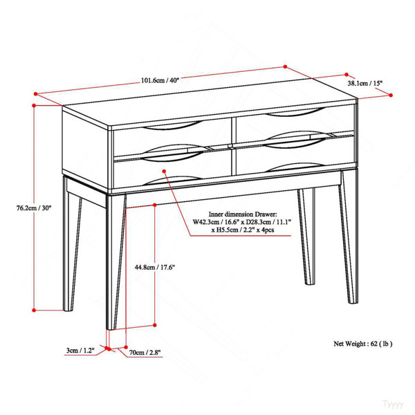 Dimensions du produit