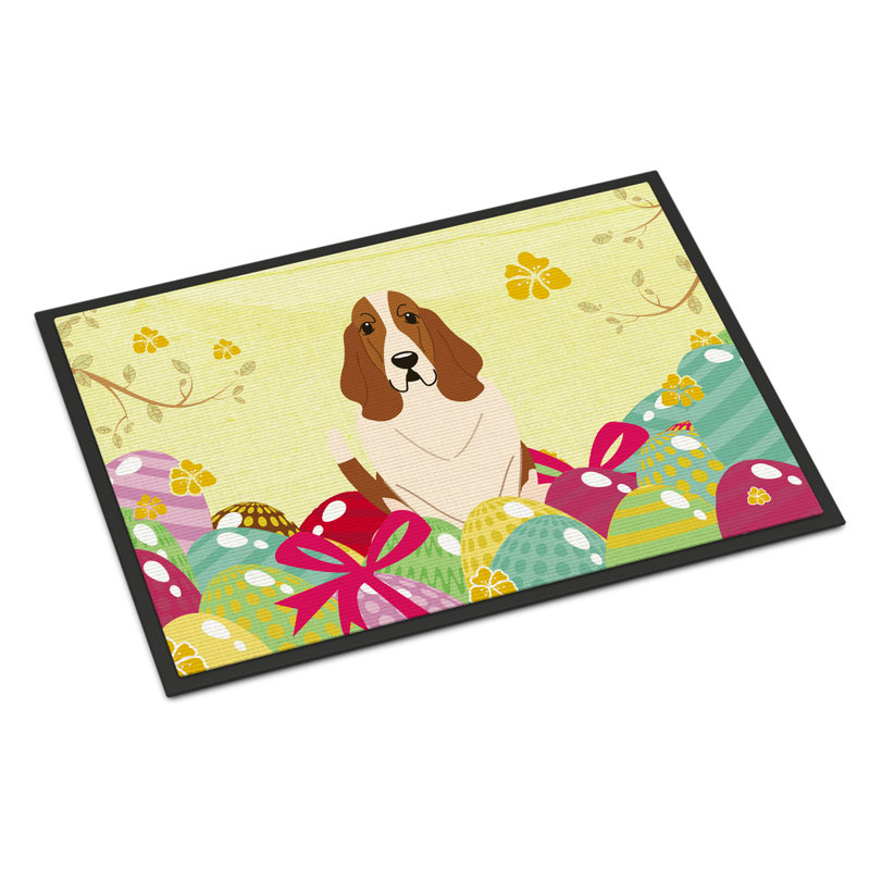 Non-Slip Easter Outdoor Doormat, 27" H x 18" W x 0.25" D