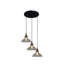 Luminaire suspendu en forme de cloche 3 lumières Cordes